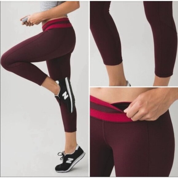 Lululemon Give Me Qi Cropped Leggings Size 4 - Picture 1 of 6